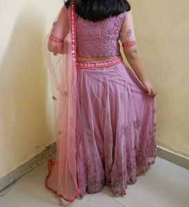 Stunning Pink Embellished Lehenga Choli