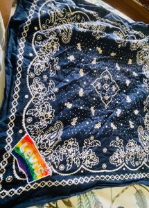 LEVIS Limited Edition Navy Paisley Bandana Scarf