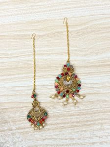 Colorful Maang Tikka Set