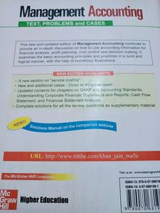 Management Accounting BBA First Year Firs Semester