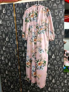 Pink Floral Maxi Dress