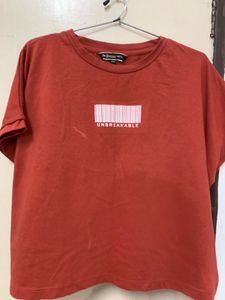 Red "UNBREAKABLE" Barcode T-Shirt