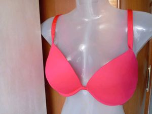 Vibrant Pink Push-Up Bra