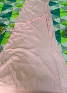 Pink Spaghetti Strap Maxi Dress