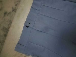 Blue Flared Leg Pants
