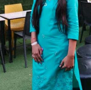 kurti Sea green colour