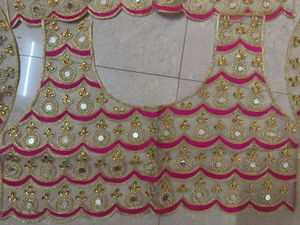 Embroidered Blouse with Mirror Work