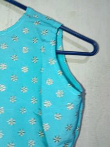 Blue Printed Kurti