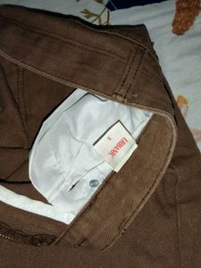 Brown Wide Leg Jean