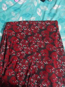 BIBA Red Floral Print Kurta