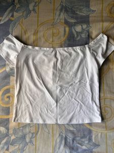 White Off-Shoulder Top