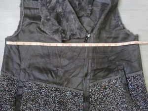 Unique Faux Fur Collar Vest