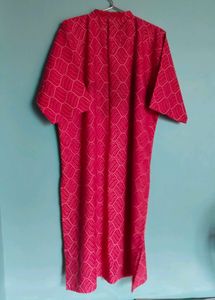 Vibrant Pink Printed Kurti