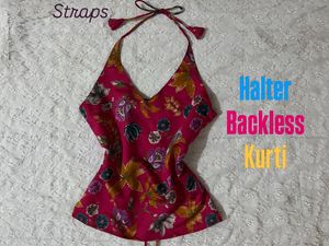 Boho Floral Halter Neck Top