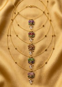 Limited offer🔥🔥 lotus Pendant Necklace Set of 5