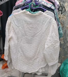 Floral White Top