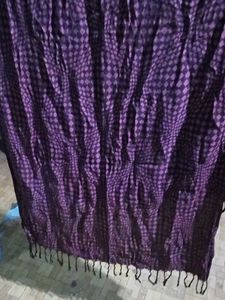 Purple Patterned Scarf