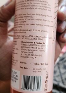 Bella Vita Glam women Body Mist