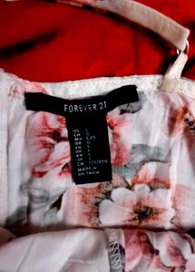Floral Cropped Top with Lace Detail