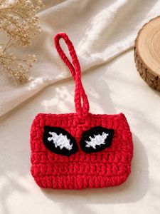 Handmade Crochet Spider-Man Coin Pouch