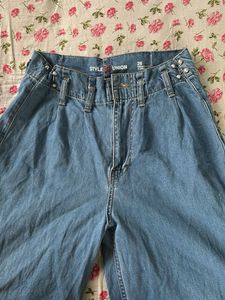 Stylish Wide Leg Denim Jeans