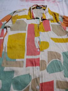 Colorful Abstract Print Shirt