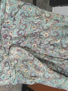 Bohemian Paisley Print Tiered Skirt
