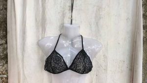 I. Lace Halter Neck Bra
