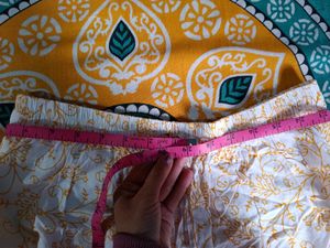 White and yellow sharara set