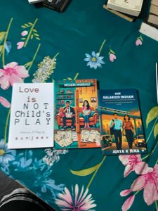 3 Assorted Fiction Books