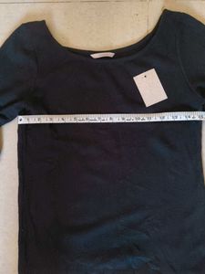 Korean Stylish Black Long Sleeve Top