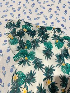 White Floral Print Mini Dress