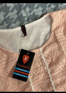 Peach Lace Dress