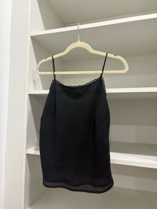 Ann Taylor Lace Trim Top