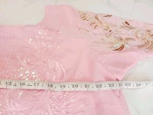 Elegant Pink Kurta Set with Dupatta 4xl