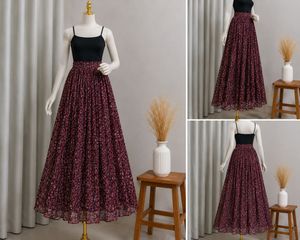 Flowy Floral Maxi Skirt