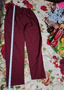 Men's Burgundy Joggers