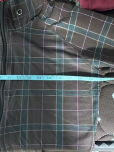 Plaid Zip-Up Jacket