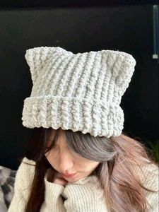 Crochet Cat Ear Beanie