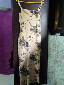 Floral Print Midi Slip Dress