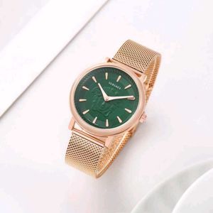 Versace Medusa Rose Gold Mesh Watch