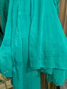 Green Embroidered Kurta Set