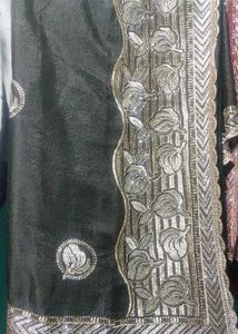 Elegant Embroidered Saree