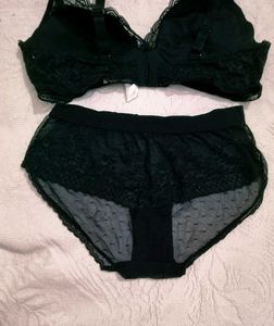 Very Beautiful Net Fancy Bra With Brief