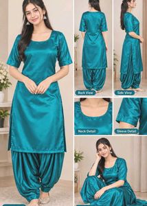 Beautiful Teal Kurta with Patiala Pants