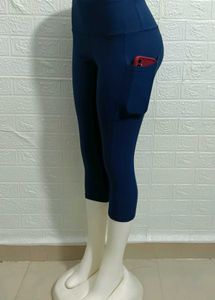 Branded Yoga Capri Free Size Fit For 30 To 38