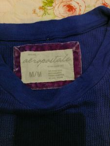 Aeropostale Blue Thermal Top
