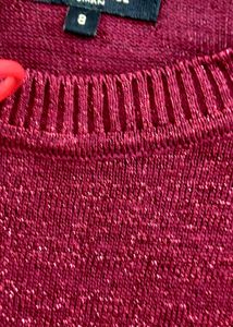 FOR CHRISTMAS  PARK AVENUE RED SHIMMERY TOP