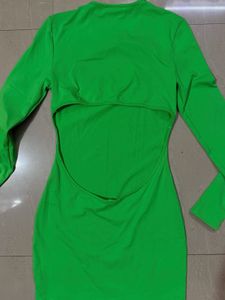 back cut out bodycon dress