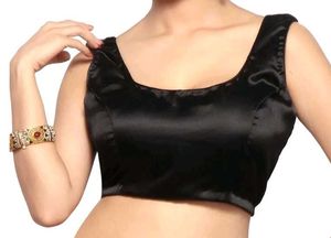 Satin Blouse in Black